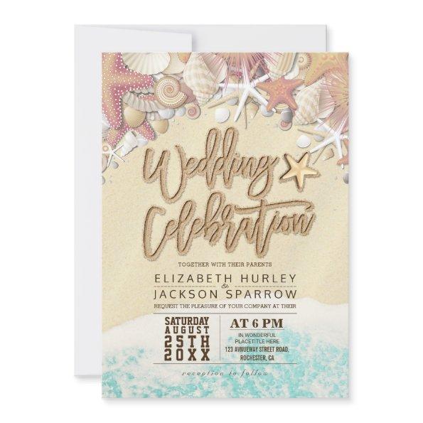 Summer Sandy Beach Wedding  Starfish Thank You