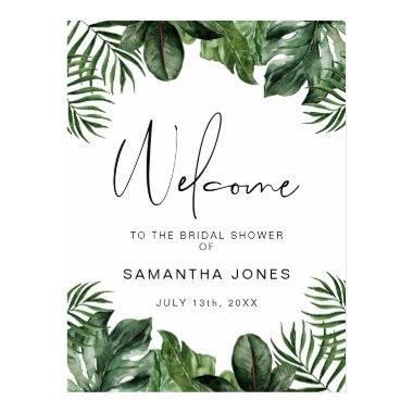 Summer Tropical Portrait  Welcome Poster