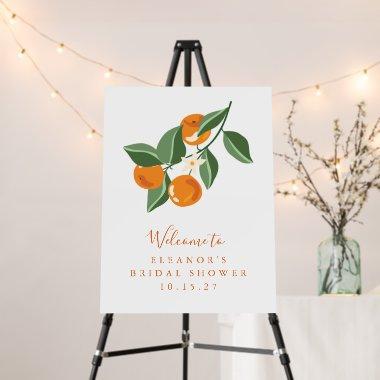 Summer Vintage Oranges Boho Custom Bridal Shower Foam Board