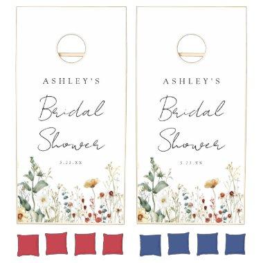 Summer Wildflower Field  Cornhole Set
