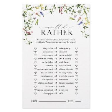 Summer Wildflower Watercolor  Game