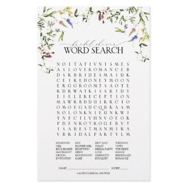 Summer Wildflower Word Search  Game