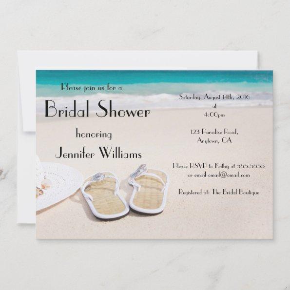 Sun & Sand Destination Bridal Shower Invitations