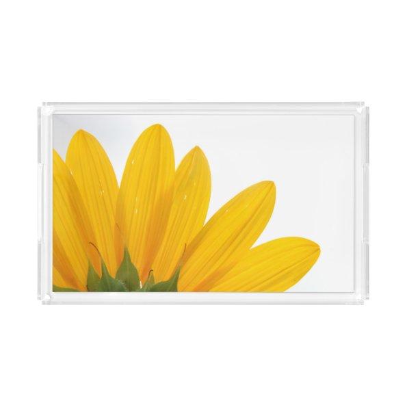 Sunflower Acrylic Serving Tray