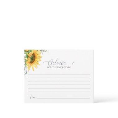 Sunflower Advice For The Bride-To-Be Invitations