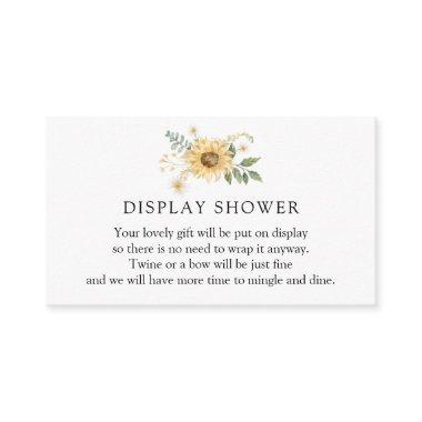 Sunflower and Daisy Display Shower Enclosure