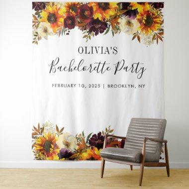Sunflower Bachelorette Party Photo Booth Backdrop