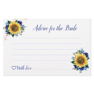 Sunflower Blue Roses Lights Bridal Shower Advice