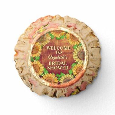 Sunflower Boho Burgundy Rustic Autum  Reese's Peanut Butter Cups