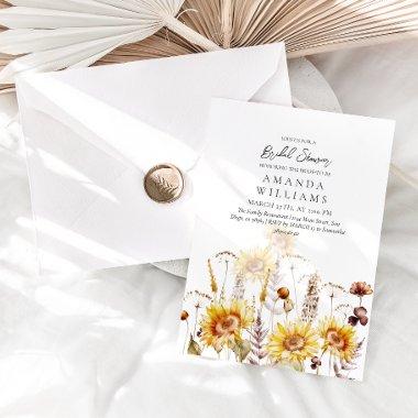 Sunflower Boho Wildflower Modern  Inv