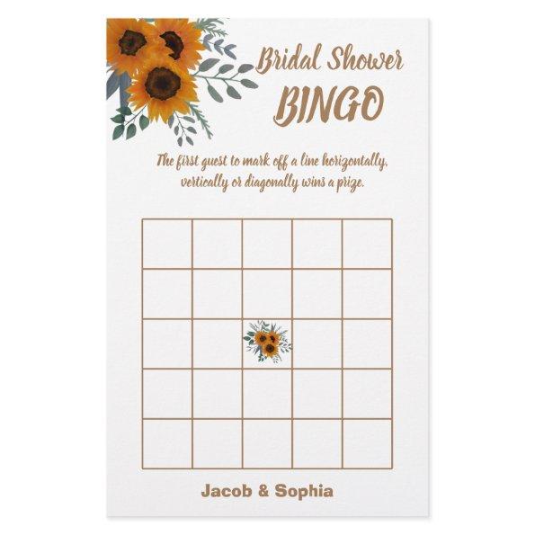 Sunflower  Bingo Game  Flyer