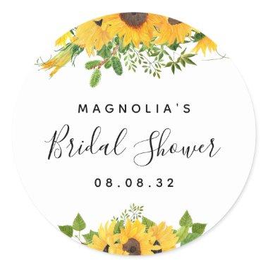 Sunflower  Classic Round Sticker