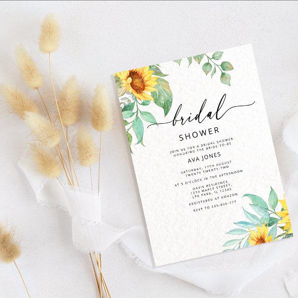 Sunflower bridal shower Invitations