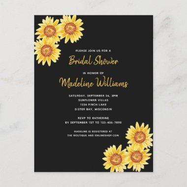 Sunflower Bridal Shower Invitation PostInvitations