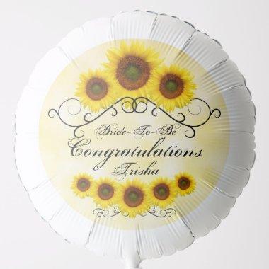 Sunflower  Large Helium Balloon