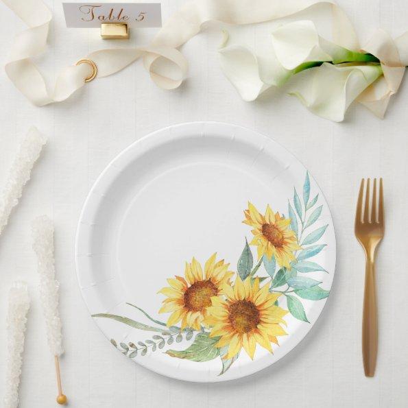 Sunflower  paper plates