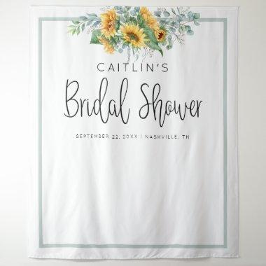 Sunflower Bridal Shower Photo Booth Backdrop