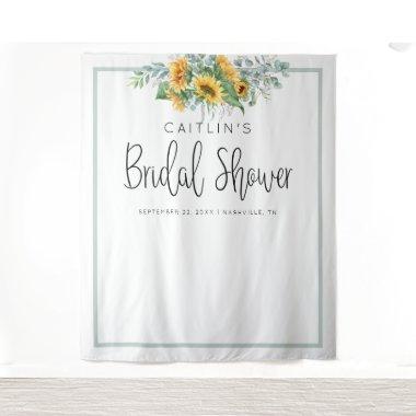 Sunflower Bridal Shower Photo Booth Backdrop