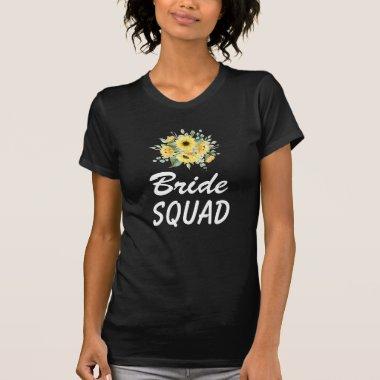 Sunflower Bride Squad Bridal shower T-Shirt