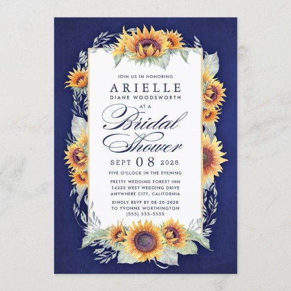 Sunflower Country Rustic Bridal Shower Invitations