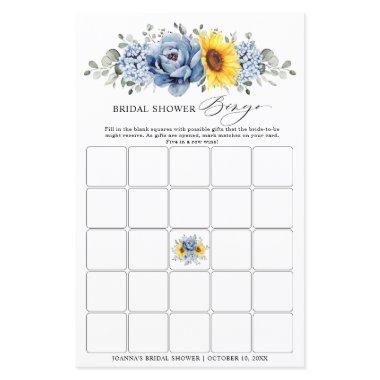 Sunflower Dusty Blue Slate  Bingo
