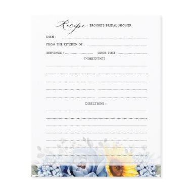 Sunflower Dusty Blue Slate  Recipe