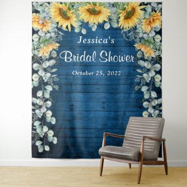 Sunflower Eucalyptus Bridal Shower Photo Backdrop