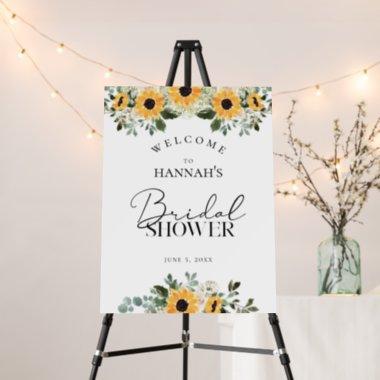 Sunflower Eucalyptus Bridal Shower Welcome Sign