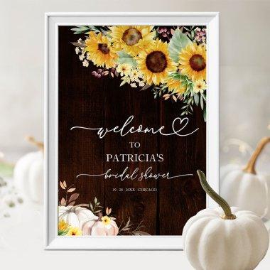 Sunflower Fall  Welcome Sign