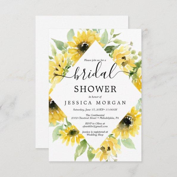 Sunflower Garden Bridal Shower Invitation Invitations