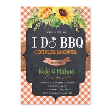 Sunflower I DO bbq Invitations