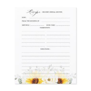 Sunflower Ivory Peony Floral  Recipe