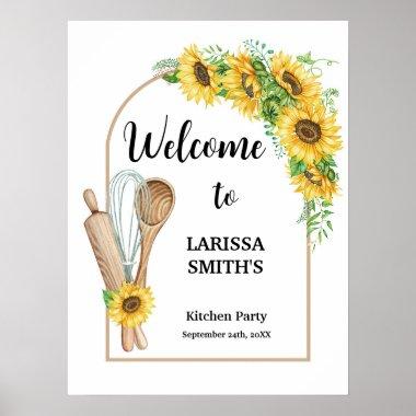 Sunflower Kitchen Bridal Shower Welcome Sign