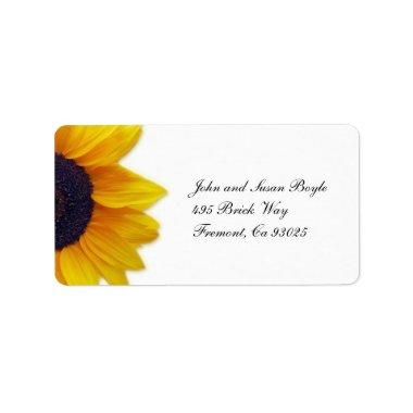 Sunflower Label