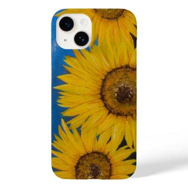 Sunflower Painting Print Original Art Case-Mate iPhone 14 Case