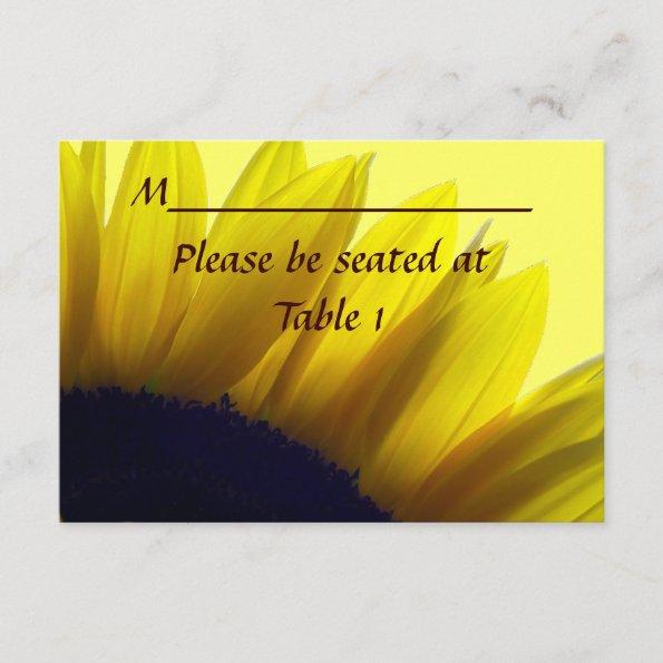 Sunflower Personalized Wedding Engagement Place Invitations