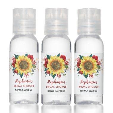 Sunflower Red Floral String Lights  Hand Sanitizer