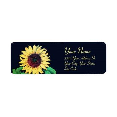 SUNFLOWER Rustic Wedding Summer Party Label