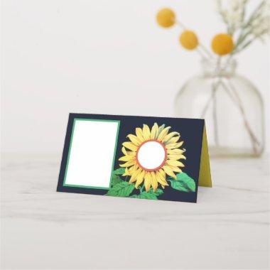 SUNFLOWER Rustic Wedding Summer Party Place Invitations