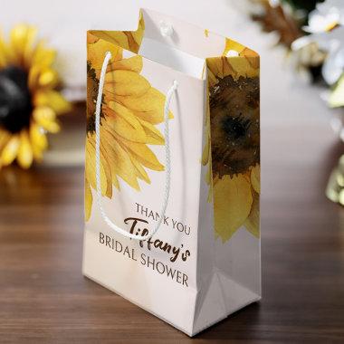 Sunflower shower favor gift bag