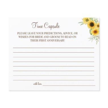 Sunflower Time Capsule wedding anniversary  Flyer