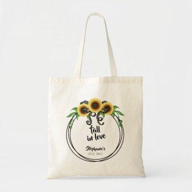Sunflower Wreath Bridal Shower Tote Bag