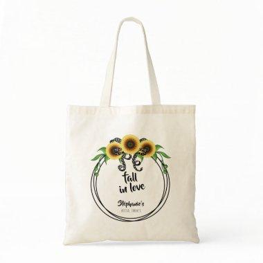 Sunflower Wreath Bridal Shower Tote Bag