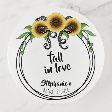 Sunflower Wreath  Trinket Tray