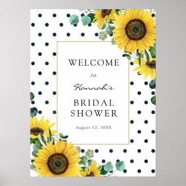 Sunflowers and Eucalyptus Baby Shower Welcome Sign