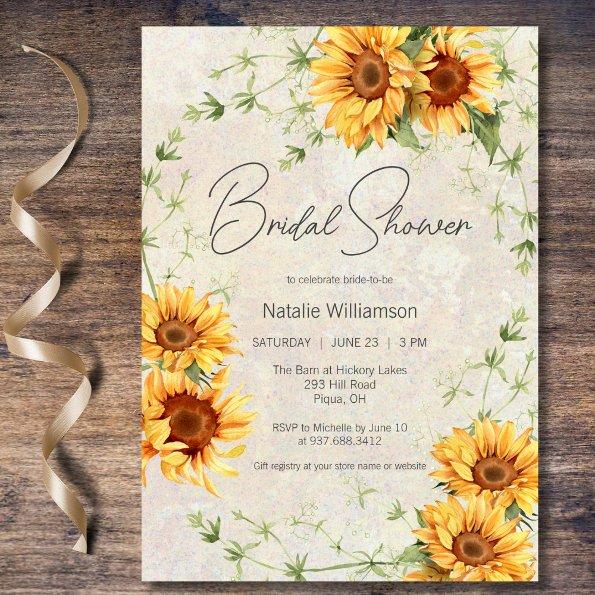 Sunflowers and Vines