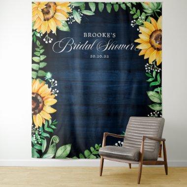 Sunflowers Baby's Breath bridal shower backdrop