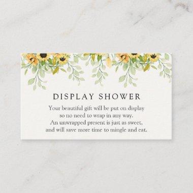 Sunflowers Display Shower Enclosure Invitations