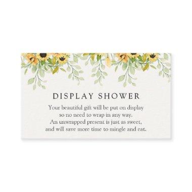 Sunflowers Display Shower Enclosure Invitations