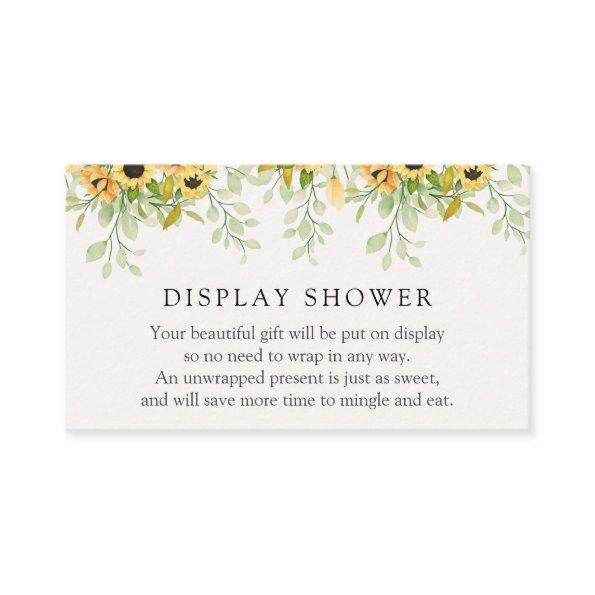 Sunflowers Display Shower Enclosure